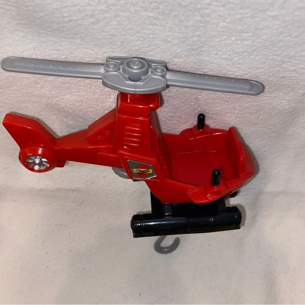 Little People Fire Rescue set , Drew, helicopter, basket, ladder